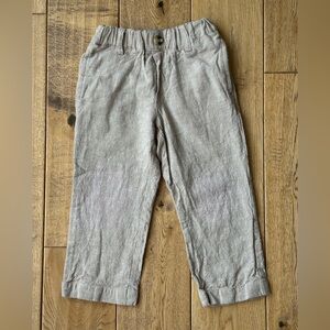 J. Bailey Tan Linen Pants size 2T